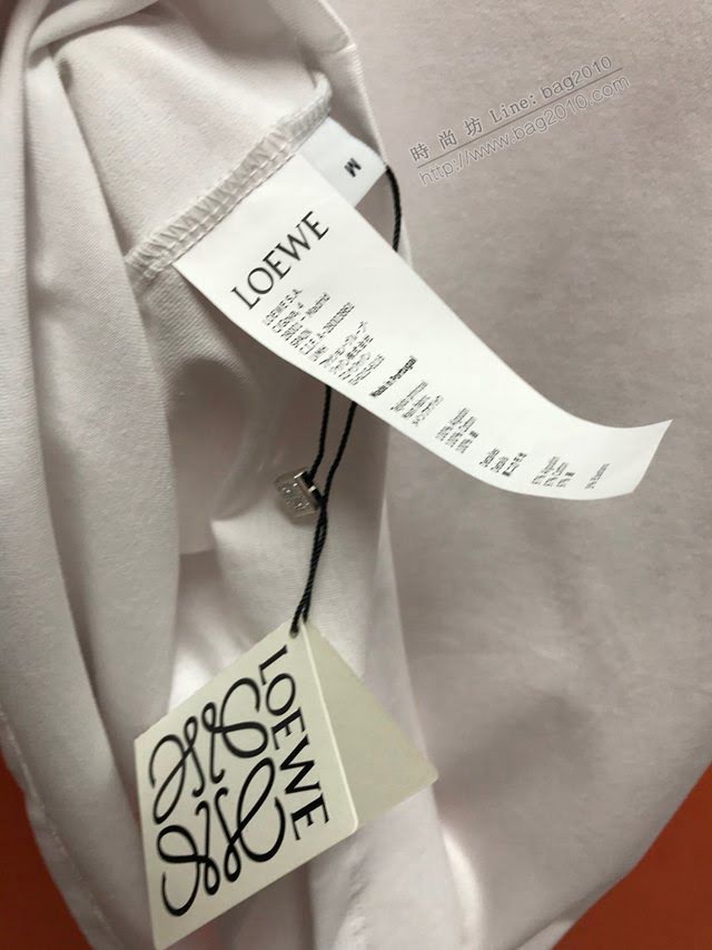 Loewe2020新款T恤 羅意威白色男短袖  tzy2413